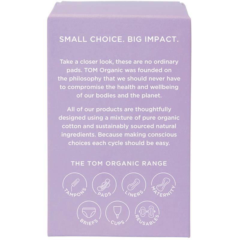 Load image into Gallery viewer, TOM Organic Overnight Pads 8 Pack
