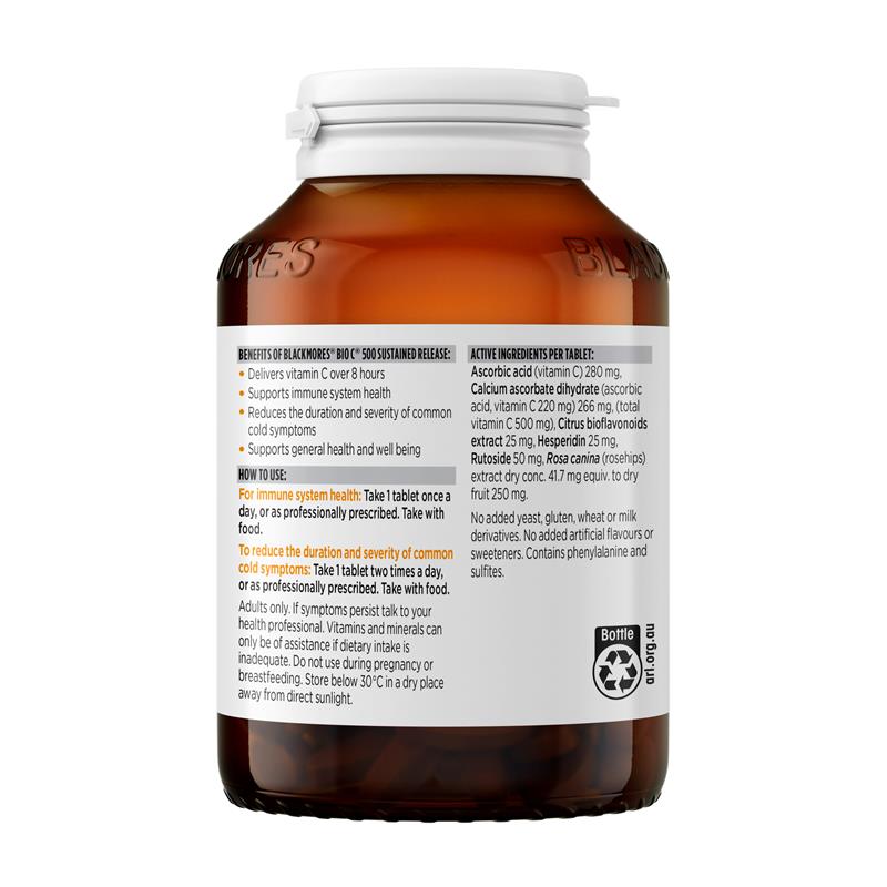 Load image into Gallery viewer, Blackmores Bio C Sustained Release 500mg 200 Tablets
