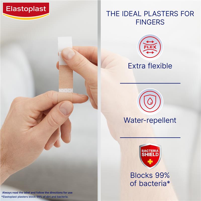 Load image into Gallery viewer, Elastoplast Flexible Fabric Finger Strips 16 Pack
