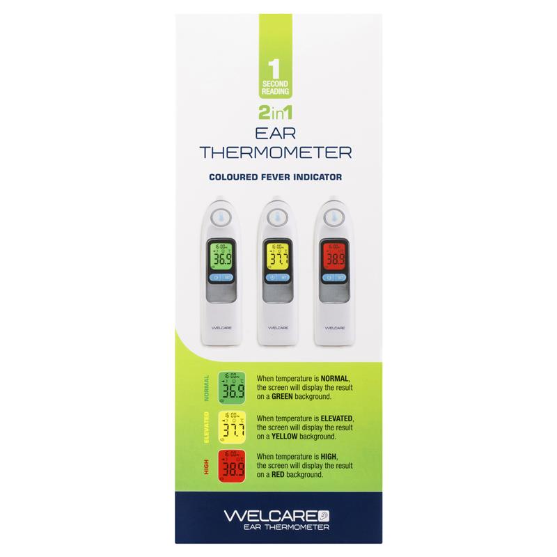 Load image into Gallery viewer, Welcare 2 In 1 Ear Thermometer
