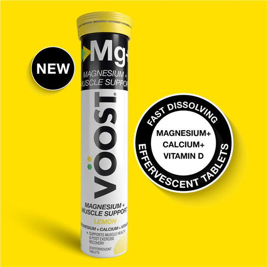 Voost Magnesium + Muscle Support Lemon Effervescent 20 Pack