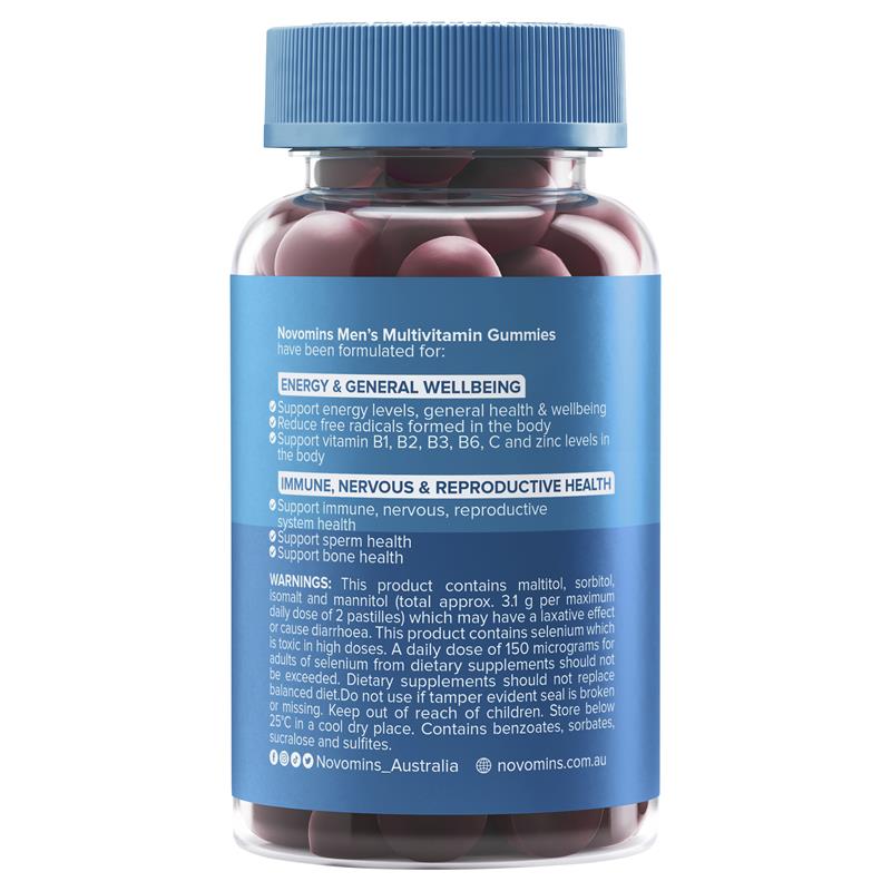 Load image into Gallery viewer, Novomins Mens Multivitamin 60 Gummies
