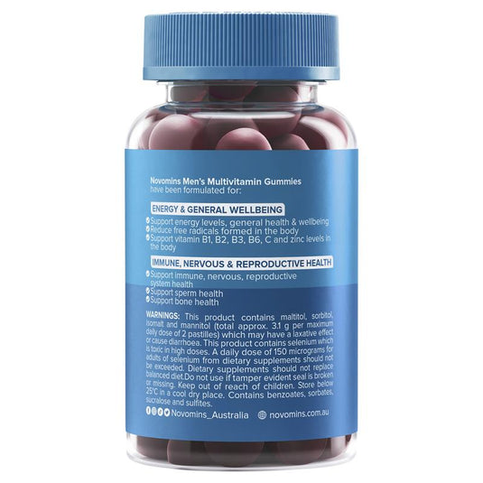 Novomins Mens Multivitamin 60 Gummies