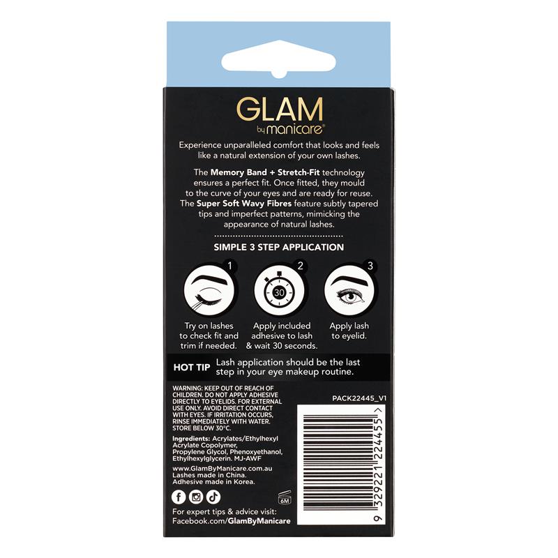 Load image into Gallery viewer, Glam By Manicare Matilda Ultra Comfy Lashes Natural
