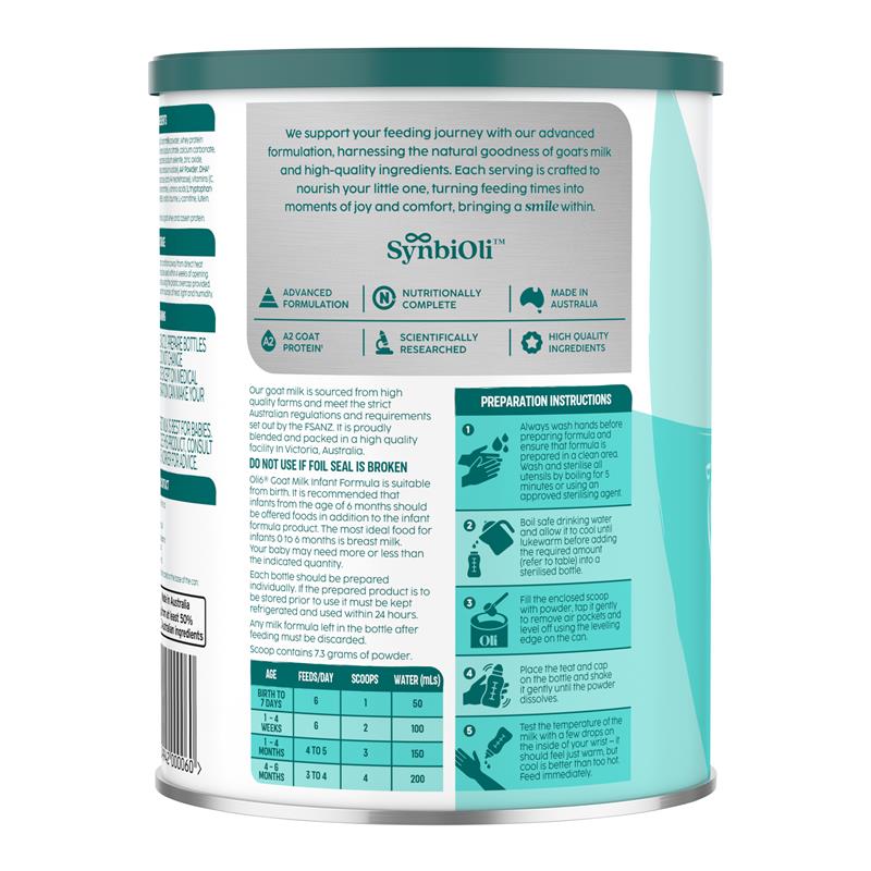 Load image into Gallery viewer, Oli6 - Stage 1 Goat A2 Milk Infant Formula 800g
