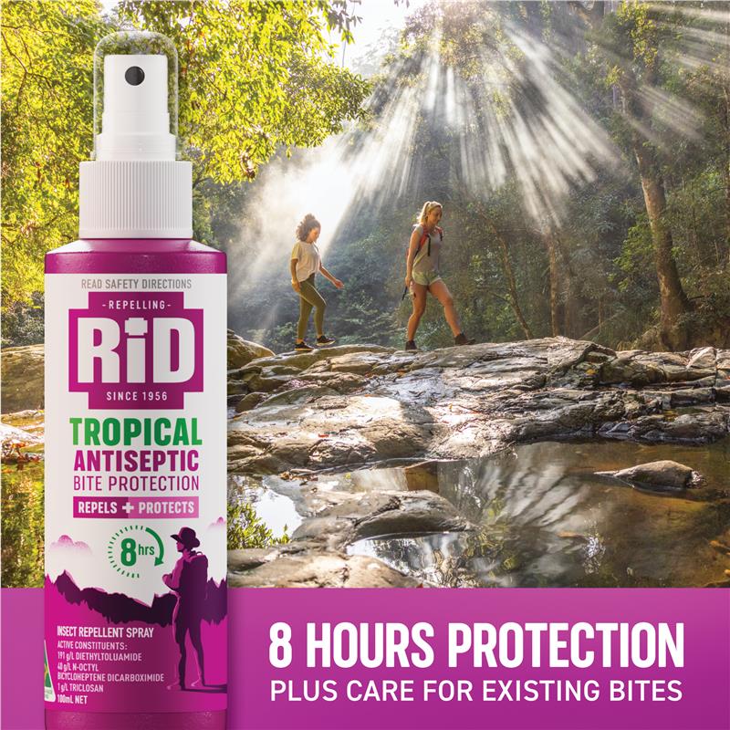 Load image into Gallery viewer, Rid Tropical Strength Antiseptic Insect Repellent Pump Spray 100ml
