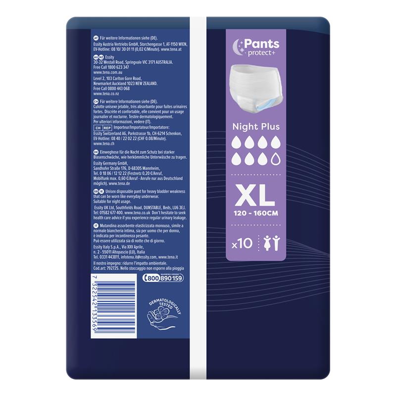 Load image into Gallery viewer, TENA Pants Night Plus Extra Large 10 Pack
