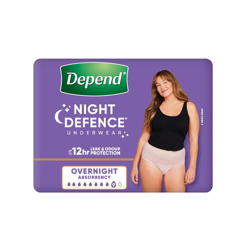 Load image into Gallery viewer, Depend Underwear Realfit Night Defence Female Large 8 Pack
