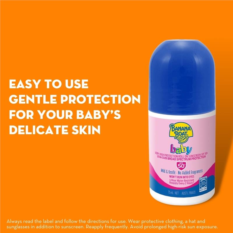 Load image into Gallery viewer, Banana Boat SPF 50+ Baby 75ml Roll On
