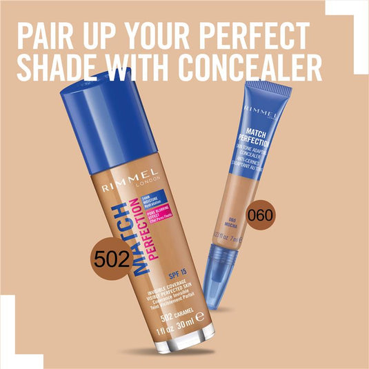 Rimmel Match Perfection Foundation Caramel 502