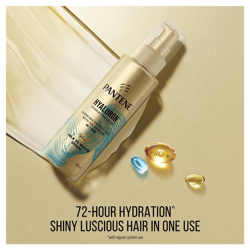 Load image into Gallery viewer, Pantene Miracles Hyaluron Hydration Lock Milk to Water Serum 140ml
