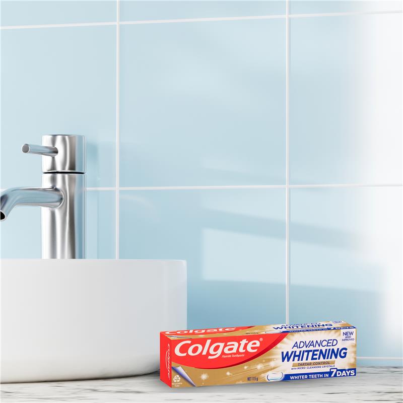 Load image into Gallery viewer, Colgate Toothpaste Advanced Whitening Tartar 115g
