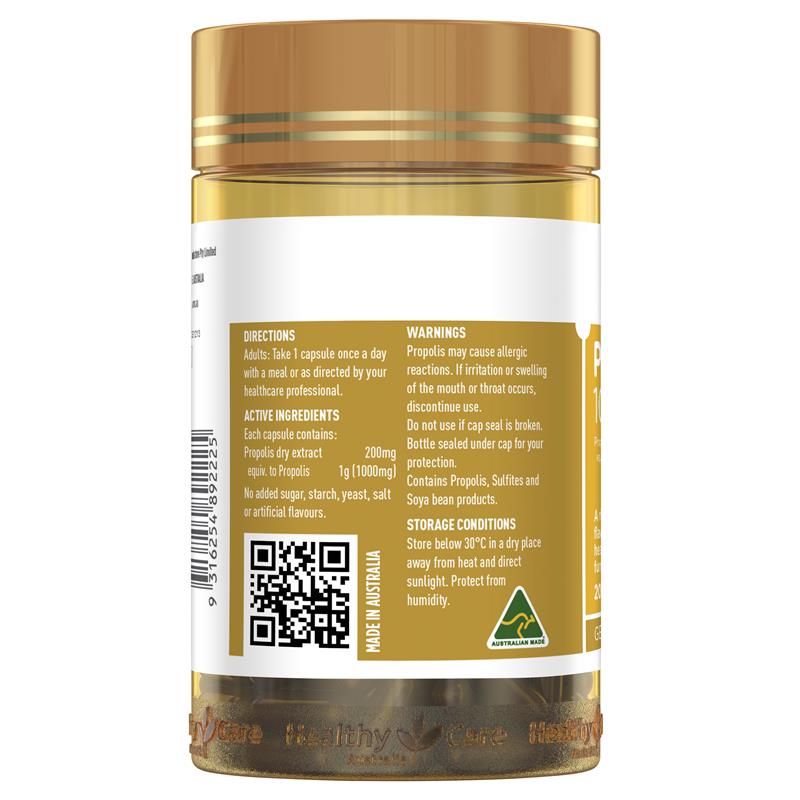 Load image into Gallery viewer, Healthy Care Propolis 1000mg 200 Capsules
