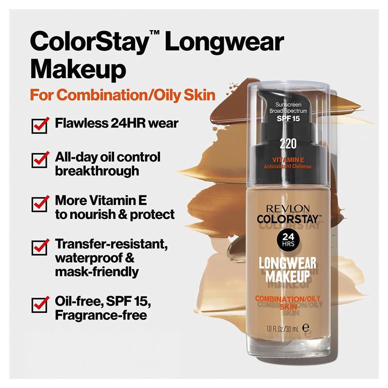 Load image into Gallery viewer, Revlon Colorstay Makeup Foundation For Combination/Oily Skin Ivory
