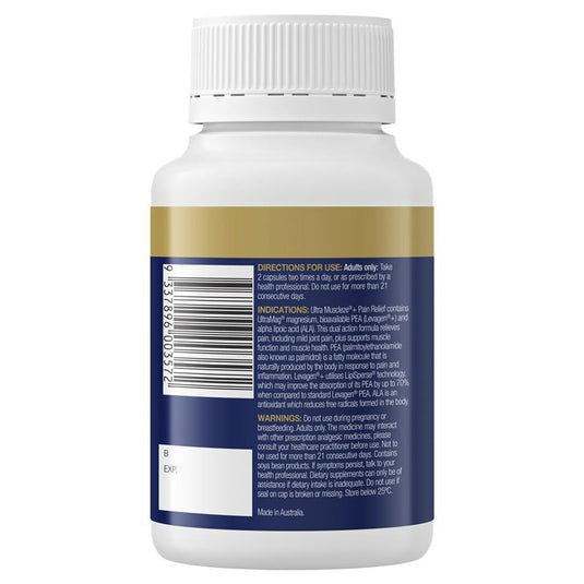 Bioceuticals Ultra Muscleze Pain Relief 56 Capsules