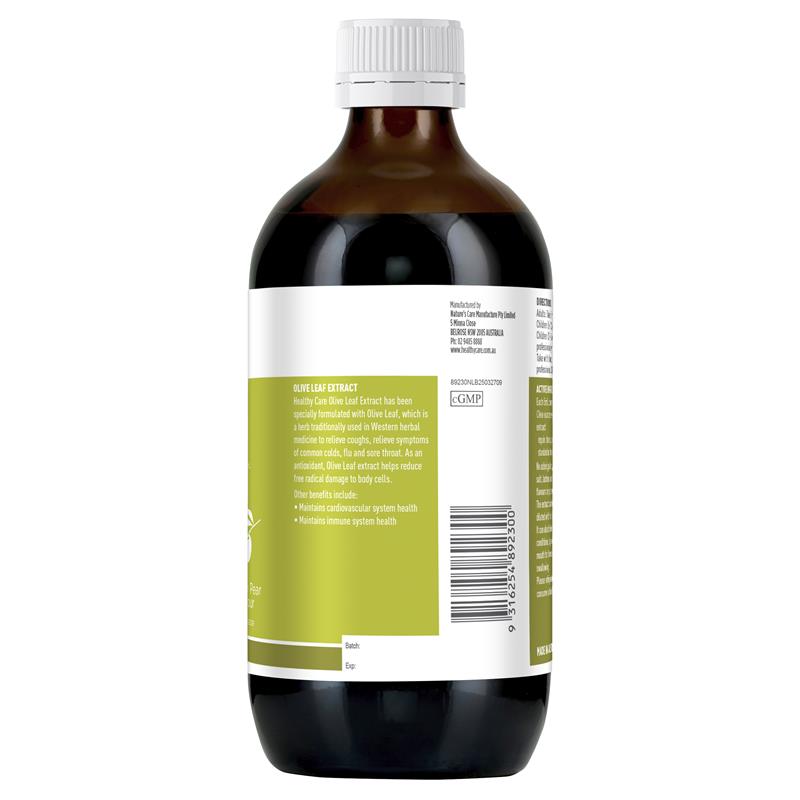 Load image into Gallery viewer, Healthy Care Olive Leaf Extract 500mL
