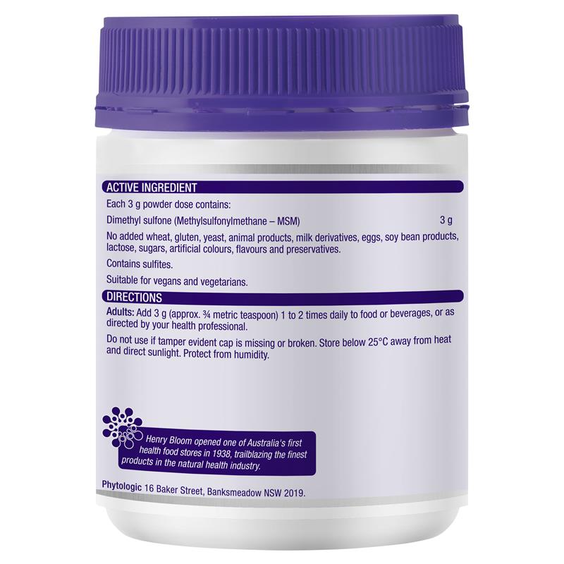 Load image into Gallery viewer, Henry Blooms MSM Powder 300g
