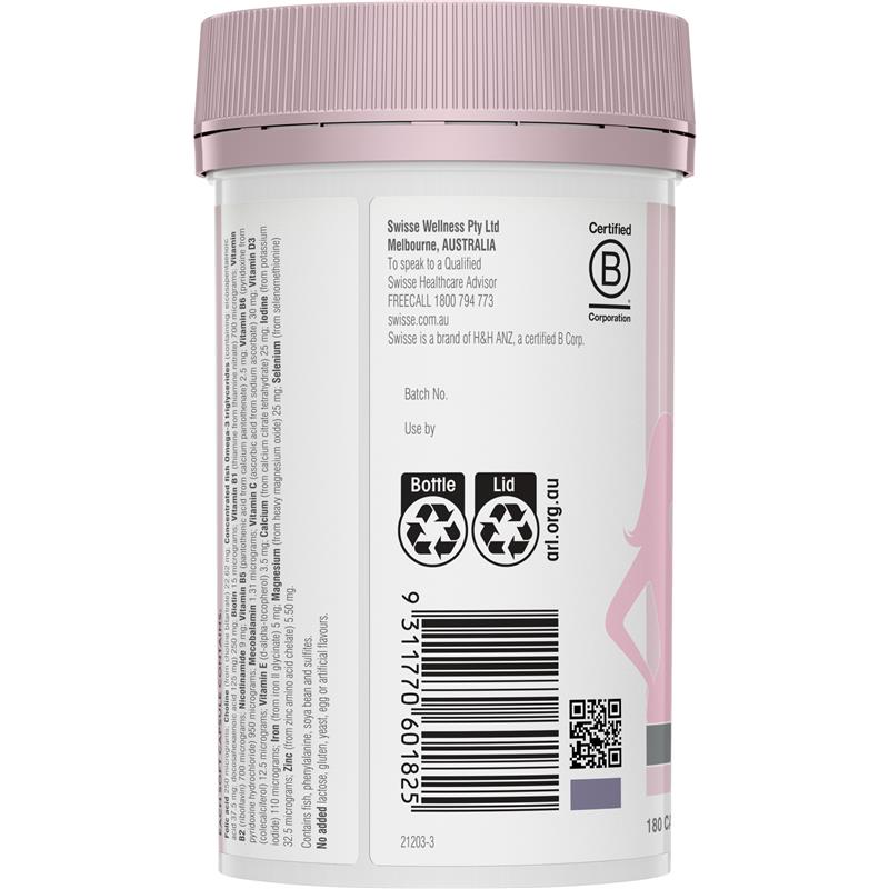 Load image into Gallery viewer, Swisse Ultinatal Pre Conception &amp; Pregnancy 180 Capsules
