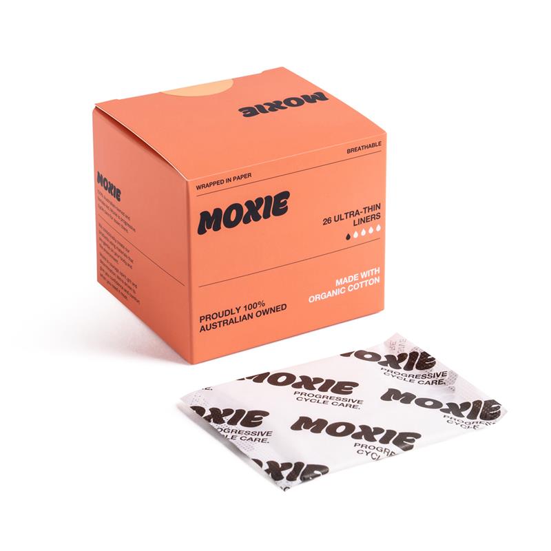Load image into Gallery viewer, Moxie Organics Ultra Thin Panty Liners 26 Pack
