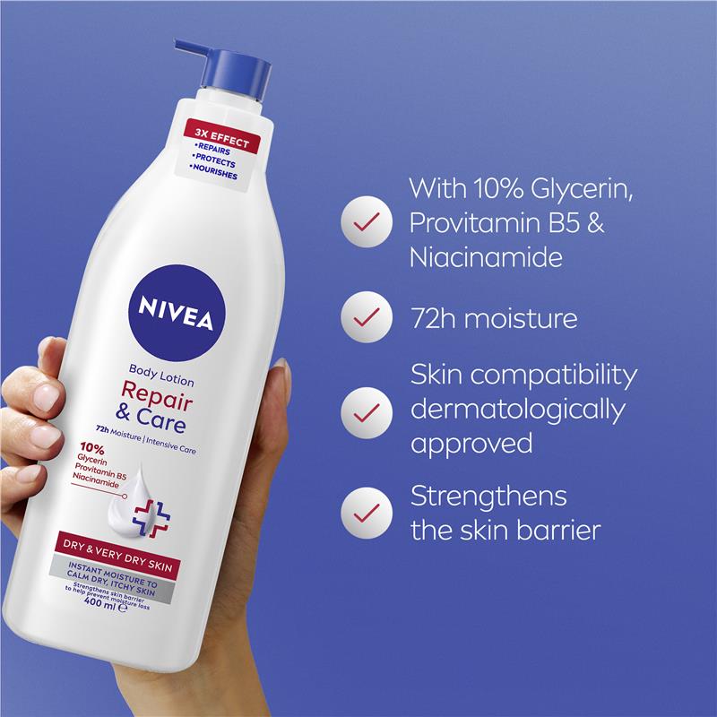 Load image into Gallery viewer, NIVEA Repair &amp; Care Body Lotion 400ml
