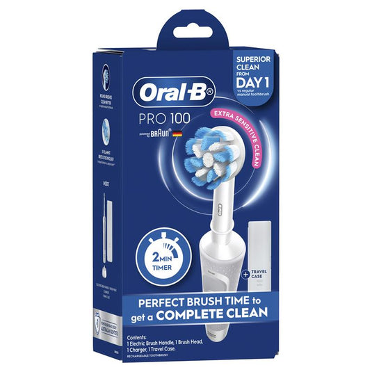 Oral B Pro 100 Gum Care Power Toothbrush White