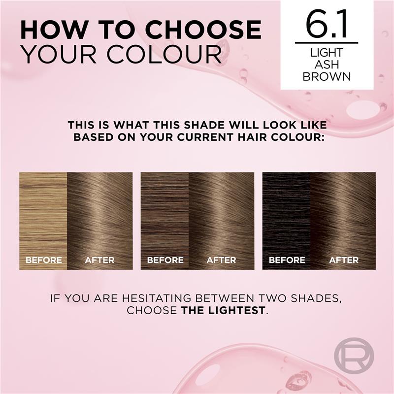 Load image into Gallery viewer, L'Oreal Excellence Creme 6.1 Light Ash Brown Hair Colour
