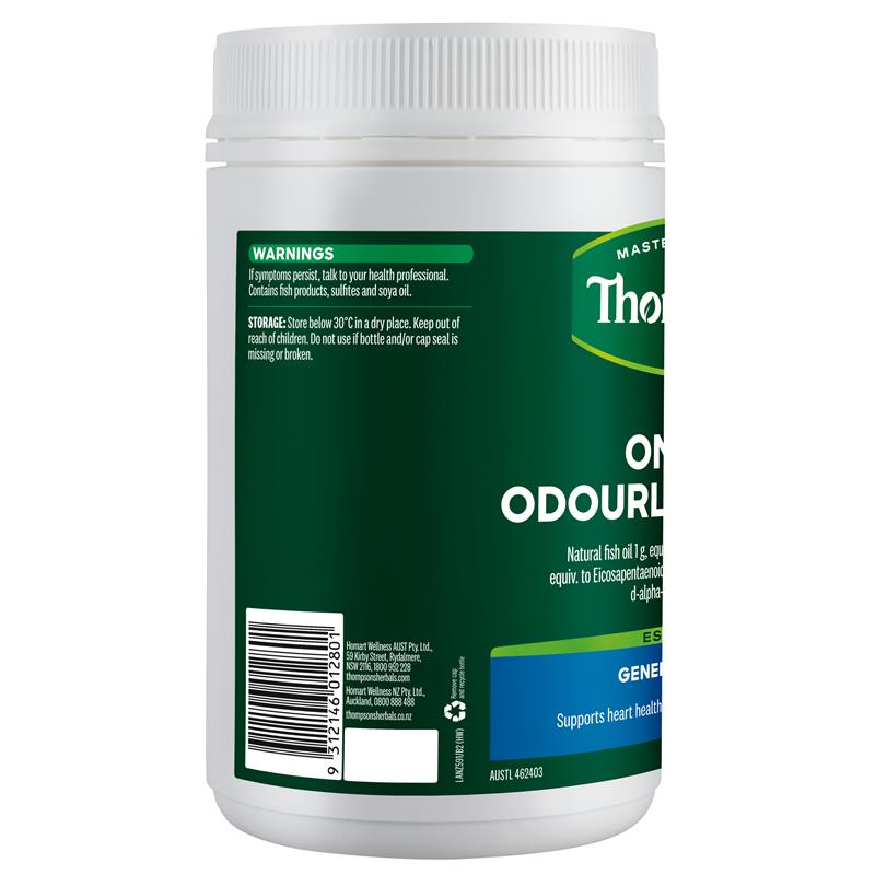 Load image into Gallery viewer, Thompsons Omega 3 Odourless Fish Oil 400 Capsules
