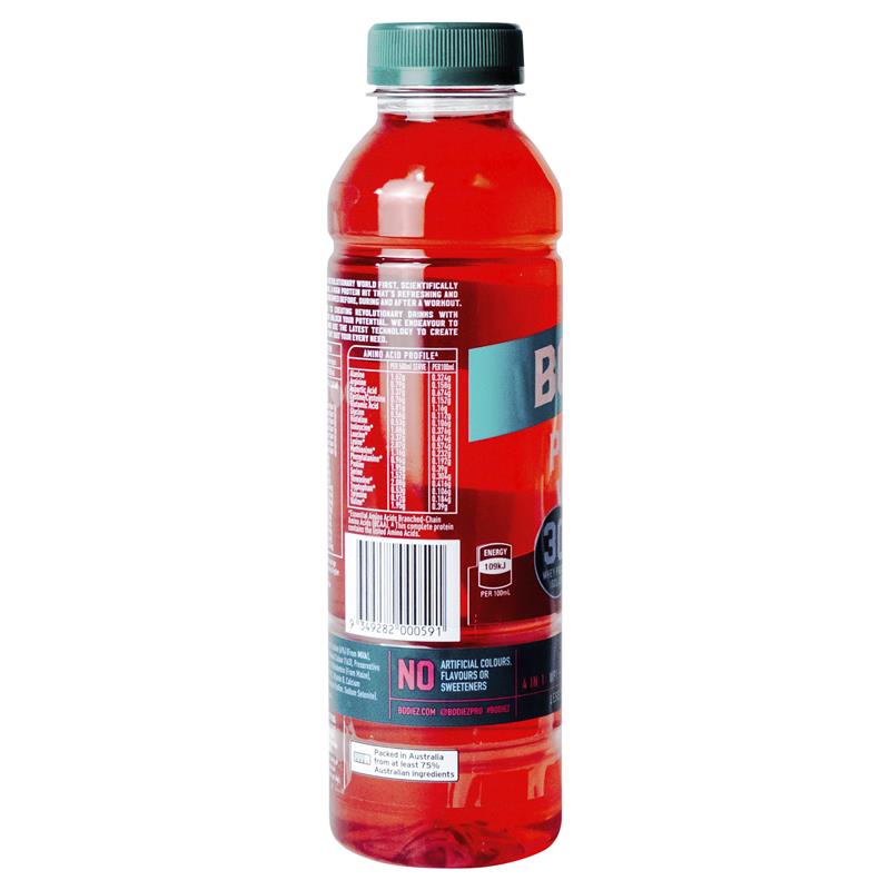 Load image into Gallery viewer, Bodiez Protein Water Berry 500ml 4 Pack
