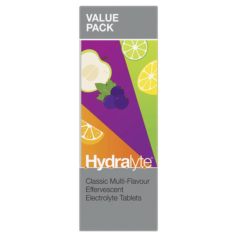 Load image into Gallery viewer, Hydralyte Electrolyte Effervescent Multi-Flavour 60 Tablets Exclusive Size
