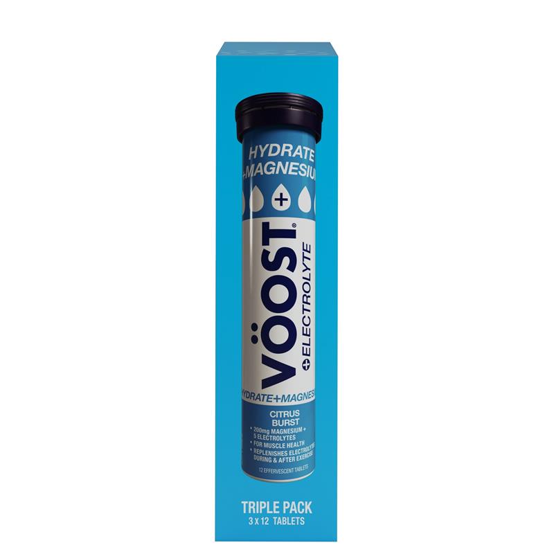 Load image into Gallery viewer, Voost Hydrate + Magnesium Citrus Burst Effervescent Tablets 36 Pack
