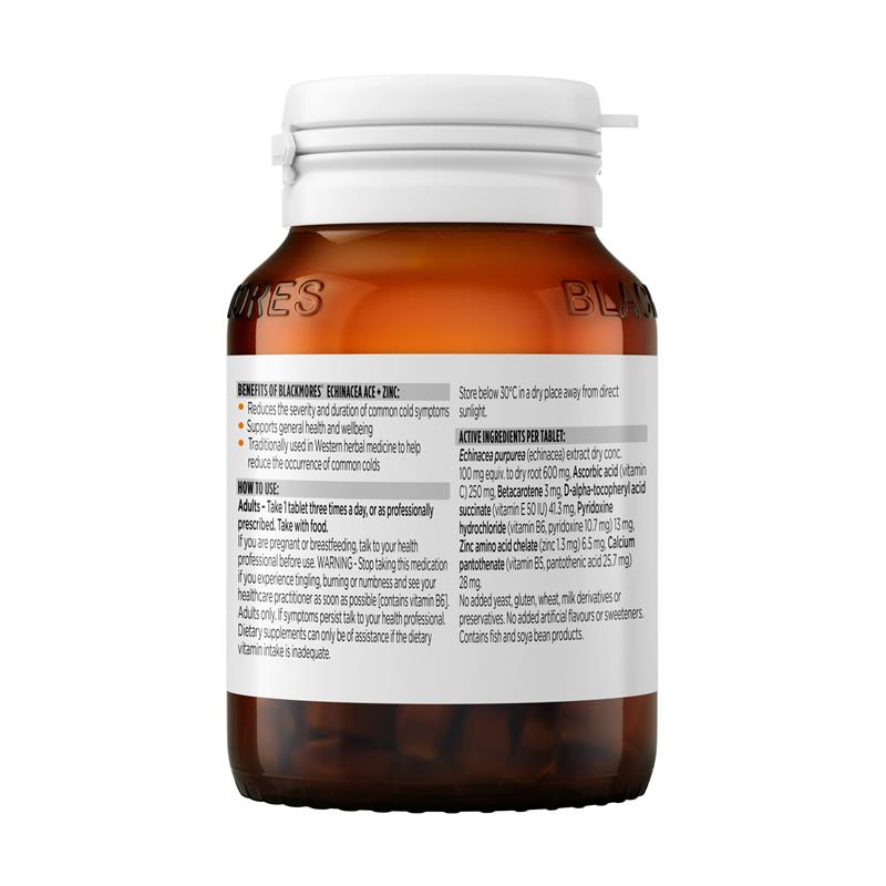 Load image into Gallery viewer, Blackmores Echinacea ACE + Zinc 60 Tablets

