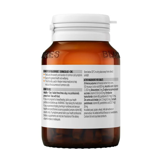 Blackmores Echinacea ACE + Zinc 60 Tablets