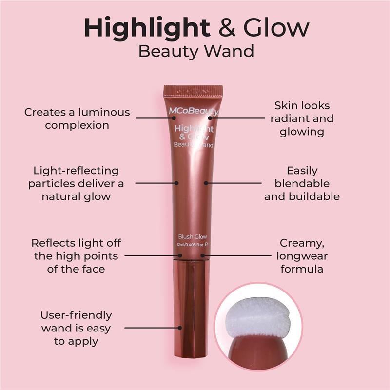 Load image into Gallery viewer, MCoBeauty Highlight &amp; Glow Beauty Wand Blush Glow New
