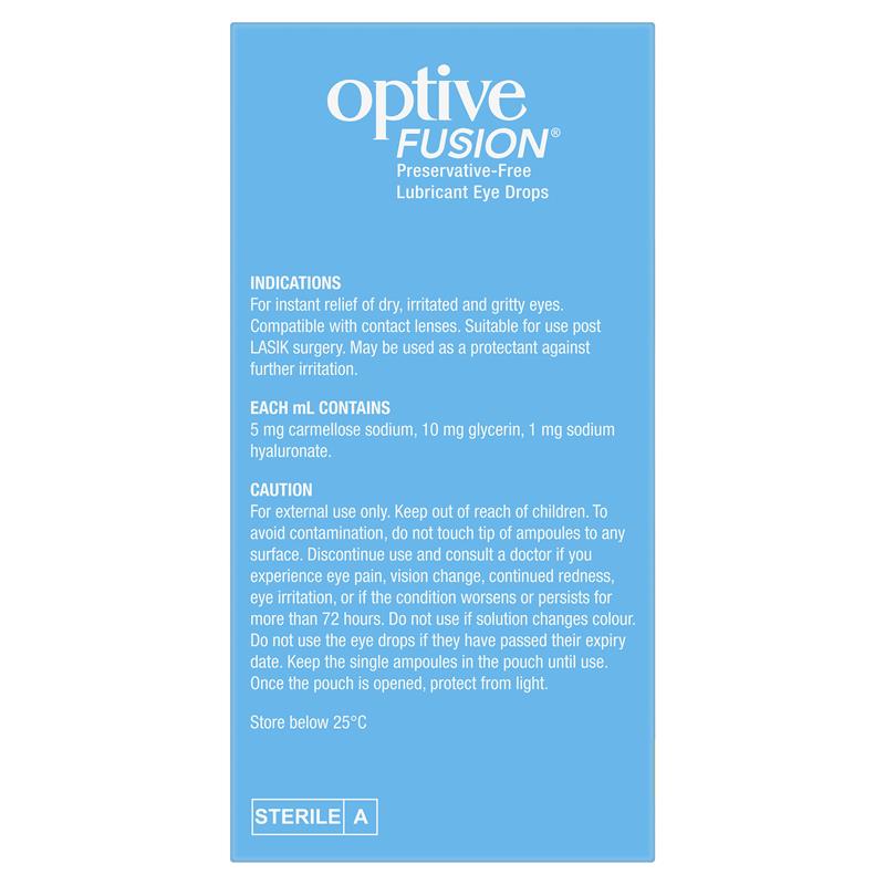 Load image into Gallery viewer, Optive Fusion Eye Drops 30 X 0.4mL
