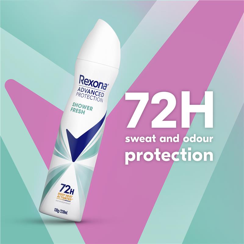 Load image into Gallery viewer, Rexona Women Advanced Antiperspirant Aerosol Shower Fresh 220ml
