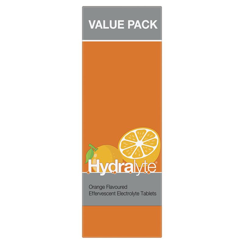 Load image into Gallery viewer, Hydralyte Electrolyte Effervescent Orange 60 Tablets Exclusive Size
