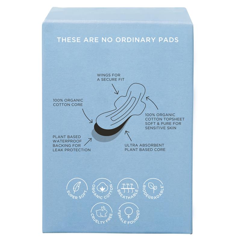 Load image into Gallery viewer, TOM Organic Ultra Thin Pads Super 10 Pack

