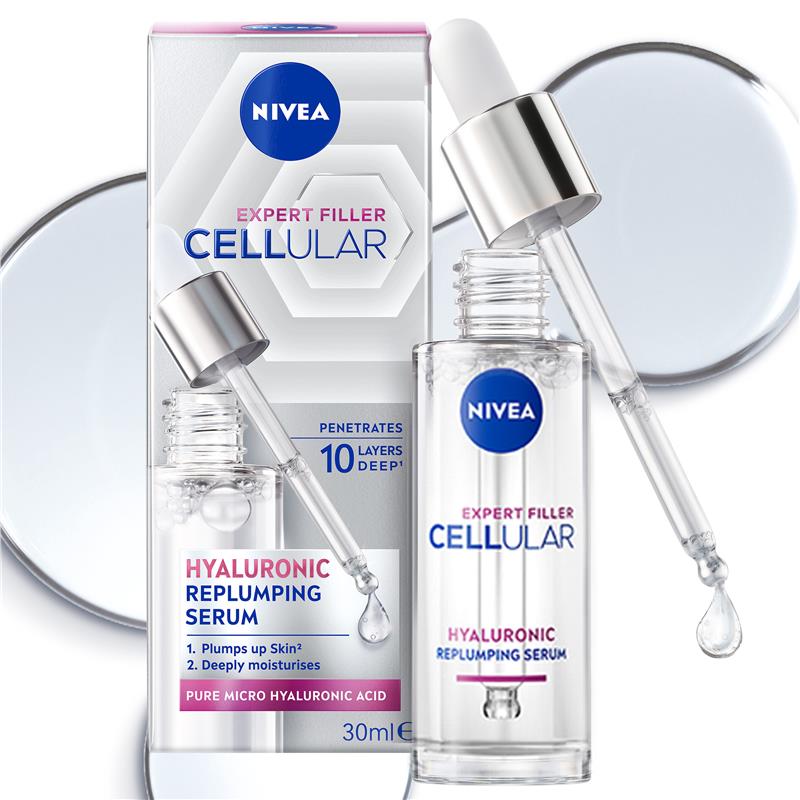Load image into Gallery viewer, NIVEA Cellular Filler Expert Replumping Hyaluronic Serum 30Ml
