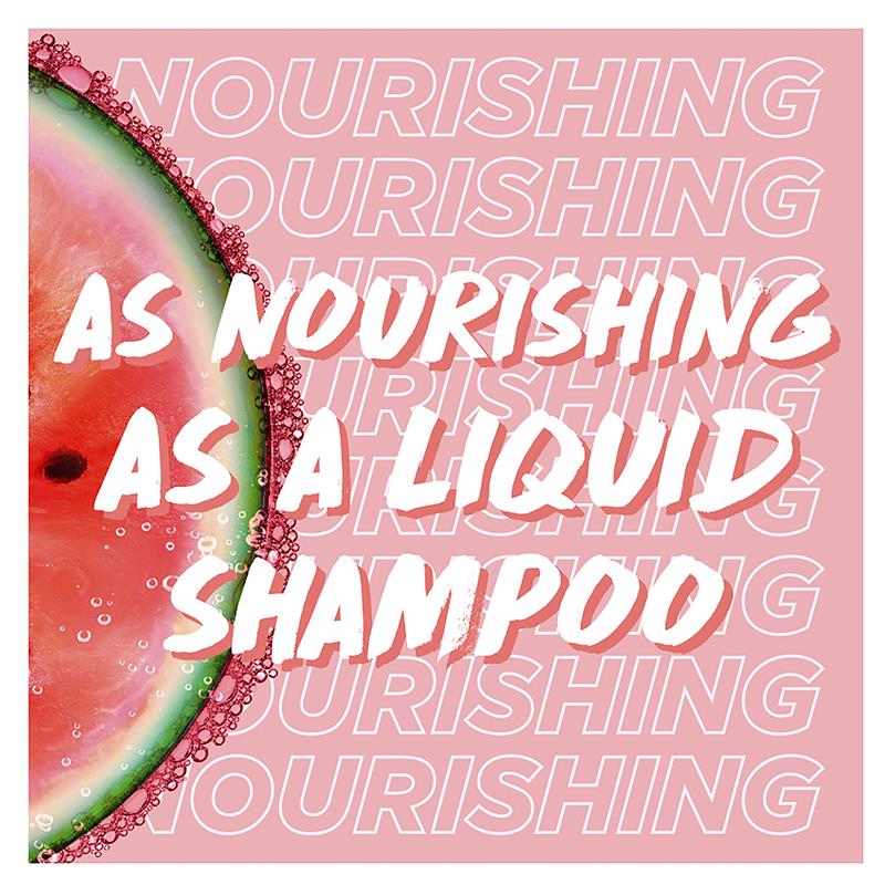Load image into Gallery viewer, Garnier Fructis Watermelon Hair Food 2 In 1 Shampoo Bar 60g
