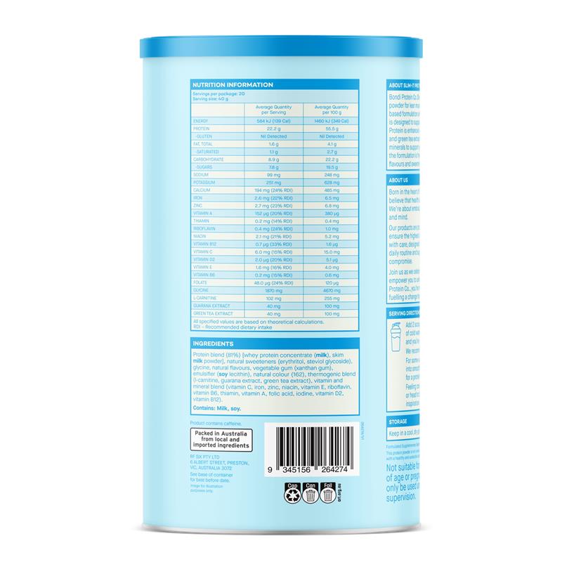 Load image into Gallery viewer, Bondi Protein Co. Slim It Protein Strawberry 800g
