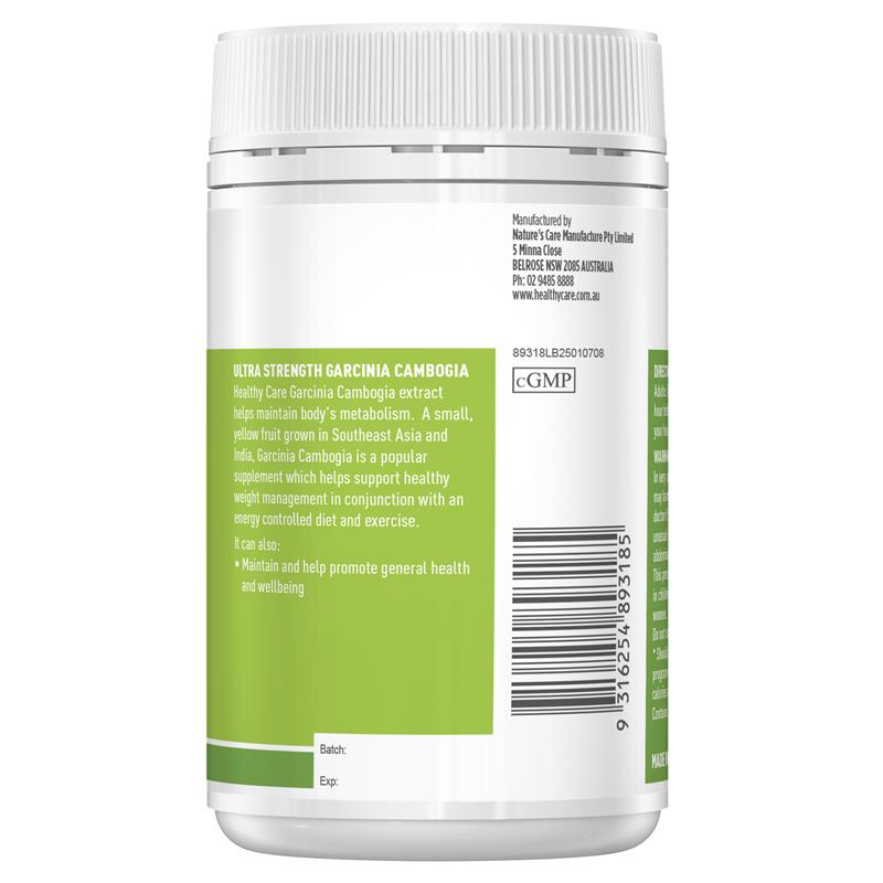 Load image into Gallery viewer, Healthy Care Garcinia Cambogia Ultra Strength 5000 100 Capsules
