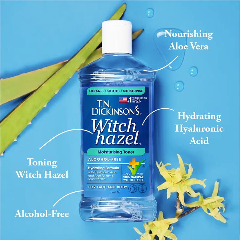 Load image into Gallery viewer, TN Dickinsons Witch Hazel Moisturising Toner 240ml
