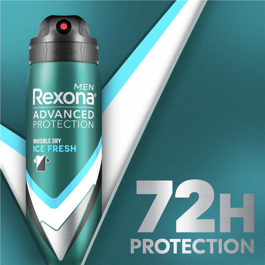 Rexona Men Advanced Antiperspirant Aerosol Invisible Dry Ice Fresh 220ml