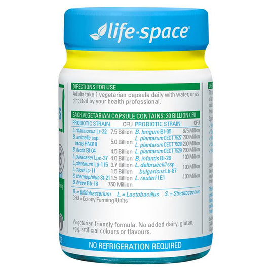 Life-Space Probiotic for 60+ Years 90 Capsules Exclusive Size