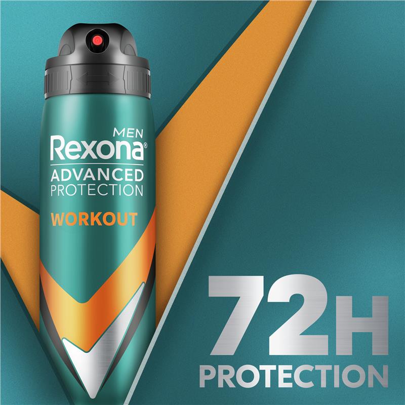 Load image into Gallery viewer, Rexona Men Advanced Antiperspirant Aerosol Workout 220ml
