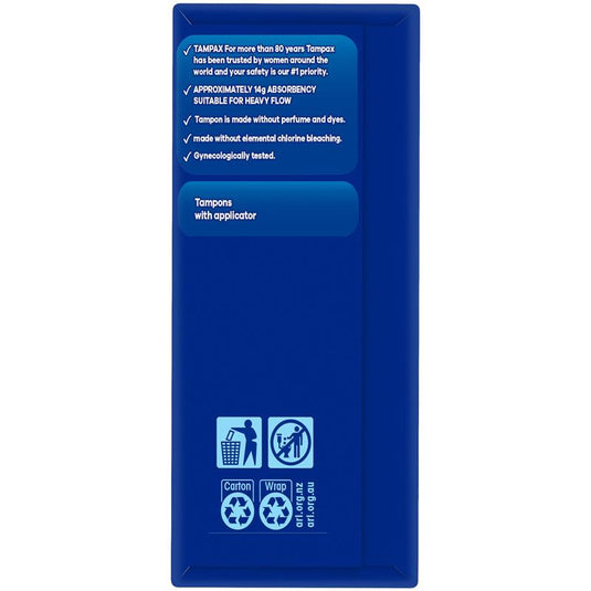 Tampax Super Tampons with Applicator 20 Pack