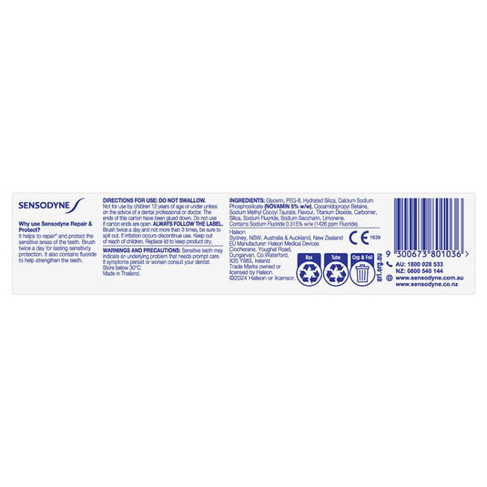 Sensodyne Sensitive Teeth Pain Repair & Protect Toothpaste 100g