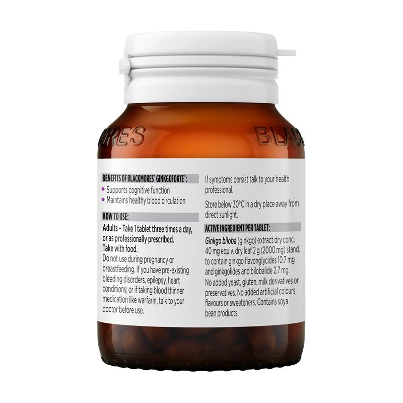 Load image into Gallery viewer, Blackmores Ginkgo Forte 80 Tablets
