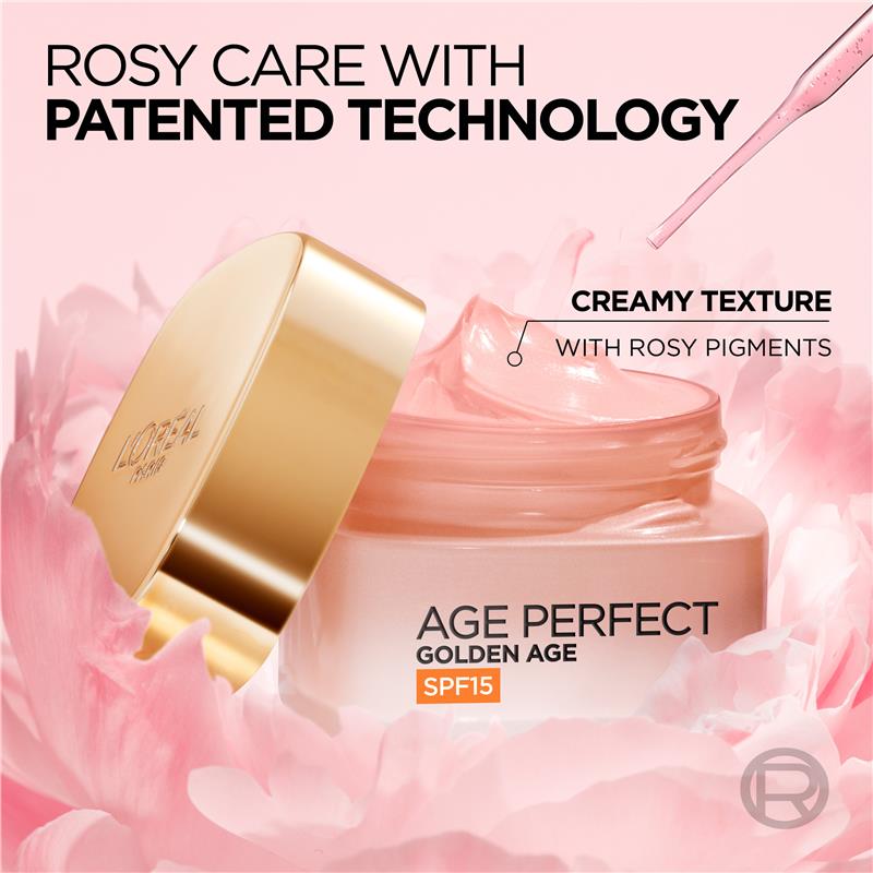 Load image into Gallery viewer, L'oreal Paris Age Perfect Golden Age Rosy Re-Densifying Day Cream SPF 15 50ml
