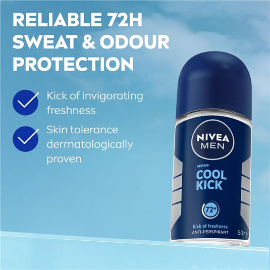 NIVEA MEN Deodorant Roll On Cool Kick 50ml